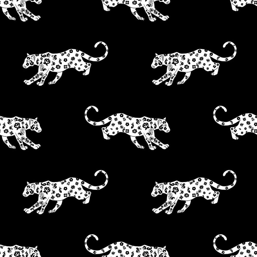 Cool Cat Midnight by RM CoCo Fabric