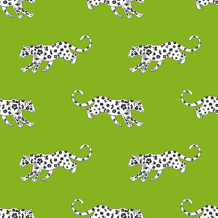 Cool Cat Kiwi by RM CoCo Fabric