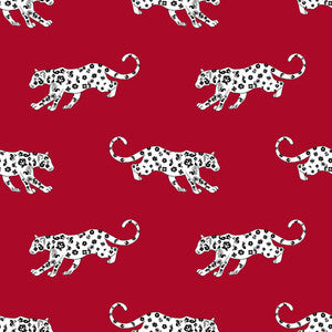 Cool Cat Red Hot by RM CoCo Fabric