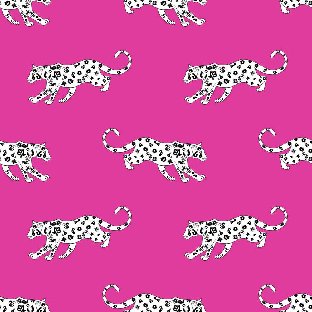 Cool Cat Pink Panther by RM CoCo Fabric
