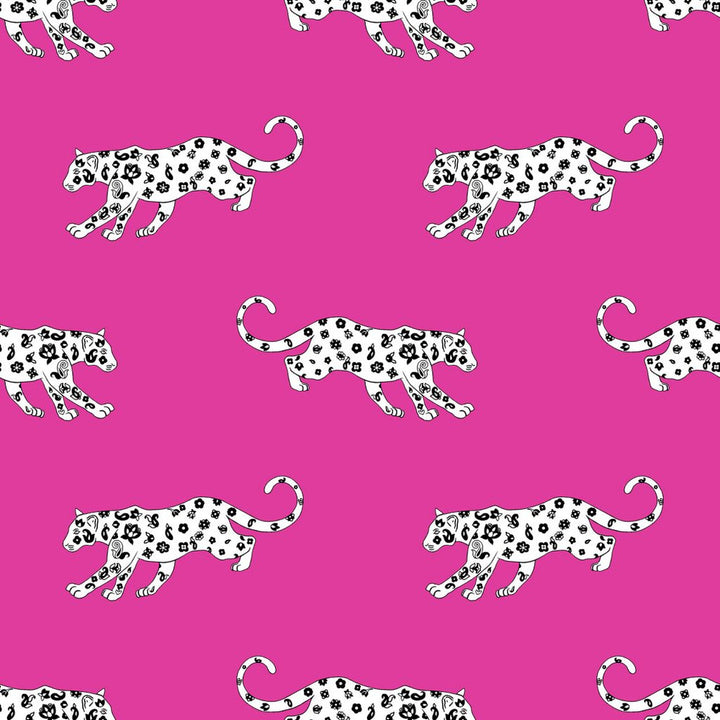 Cool Cat Pink Panther by RM CoCo Fabric