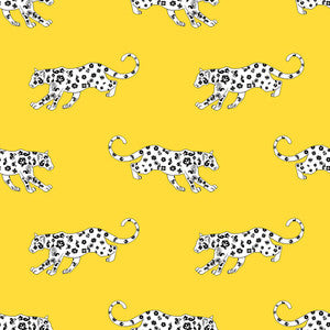 Cool Cat Yellow Zinger by RM CoCo Fabric