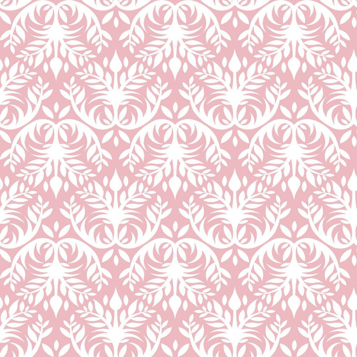 Double Dutch Damask Reversal Cotton Candy by RM CoCo Fabric