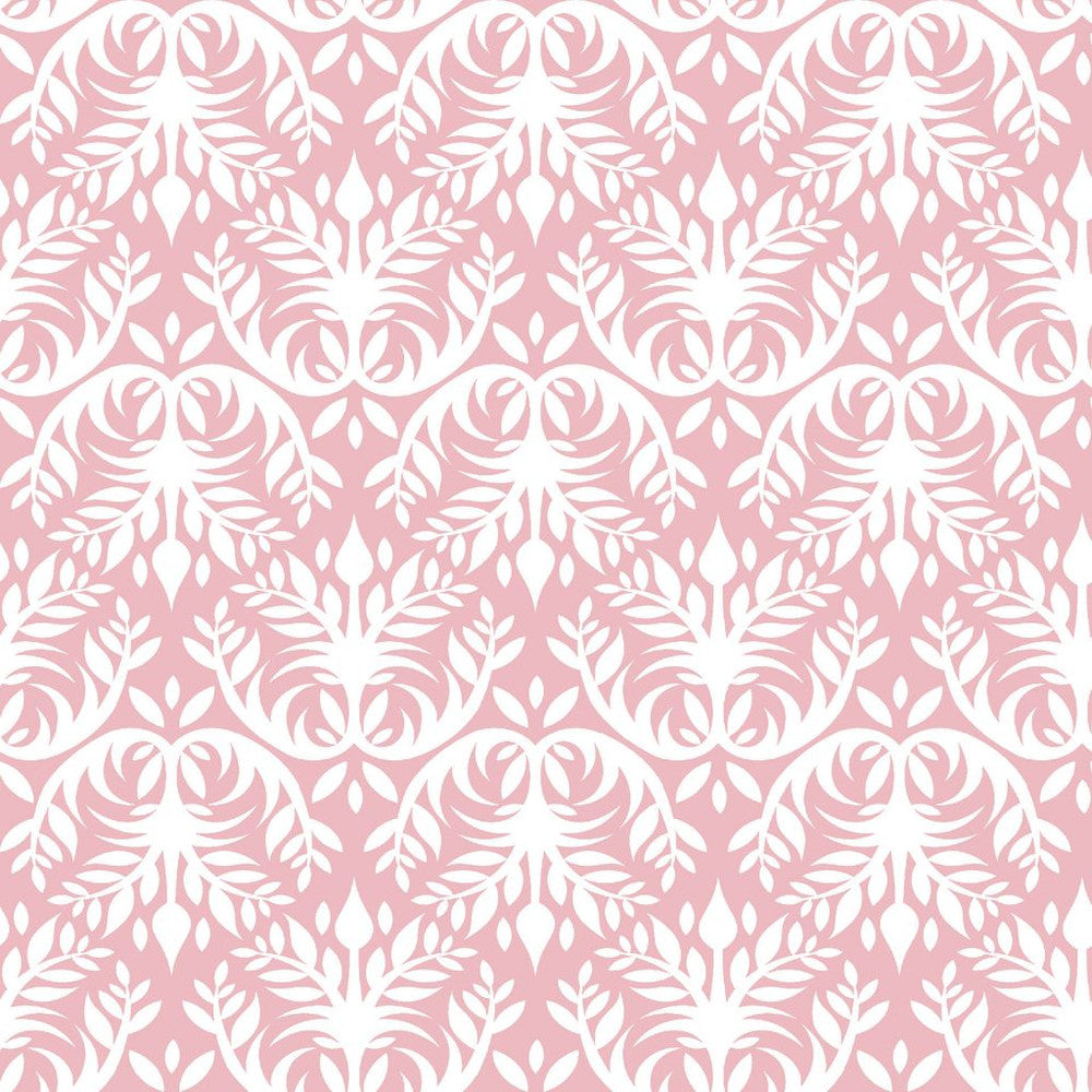 Double Dutch Damask Reversal Cotton Candy by RM CoCo Fabric