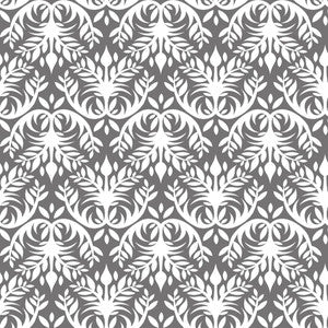 Double Dutch Damask Reversal Pewter by RM CoCo Fabric