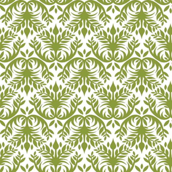 Double Dutch Damask Basil by RM CoCo Fabric ColorWorks Spring 2022 RM Studio See Sample 0 Horizontal: 9 and Vertical: 9 0 - Fabric Carolina -