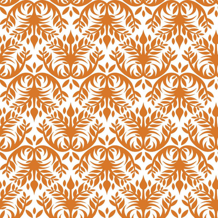 Double Dutch Damask Apricot by RM CoCo Fabric