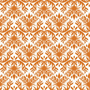 Double Dutch Damask Apricot by RM CoCo Fabric