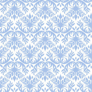 Double Dutch Damask Cornflower by RM CoCo Fabric