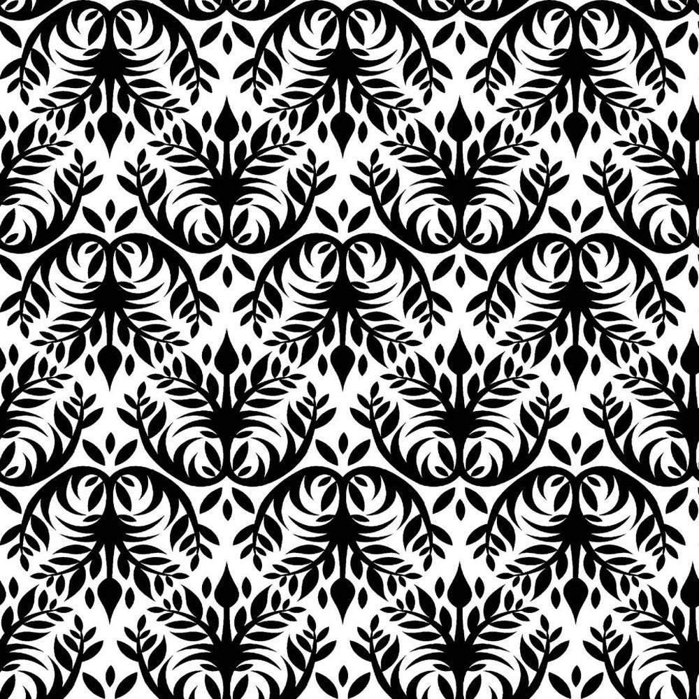 Double Dutch Damask Domino by RM CoCo Fabric
