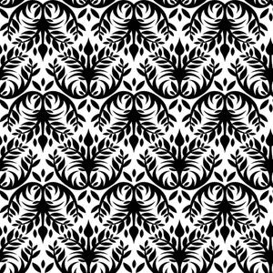 Double Dutch Damask Domino by RM CoCo Fabric
