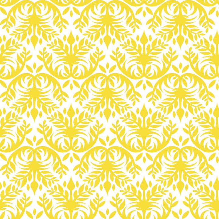 Double Dutch Damask Sunshine by RM CoCo Fabric ColorWorks Spring 2022 RM Studio See Sample 0 Horizontal: 9 and Vertical: 9 0 - Fabric Carolina -