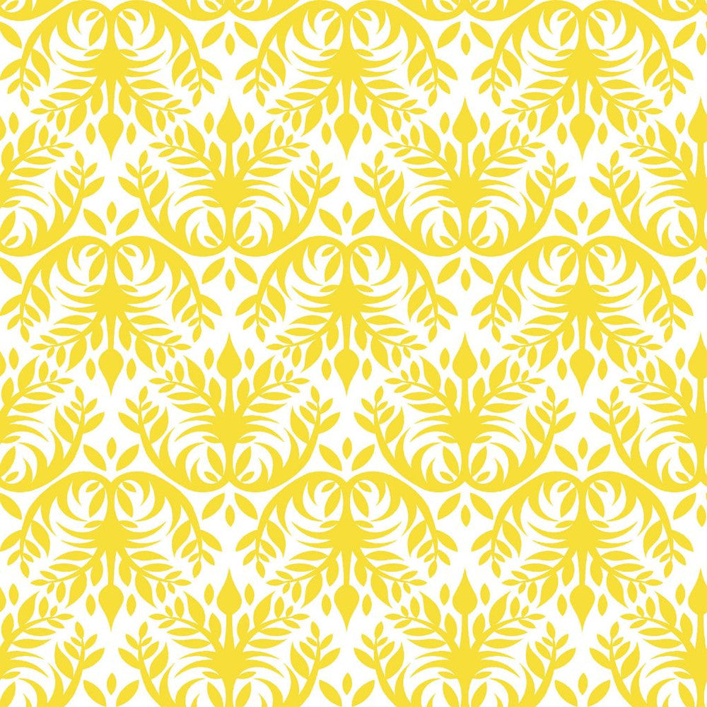 Double Dutch Damask Sunshine by RM CoCo Fabric
