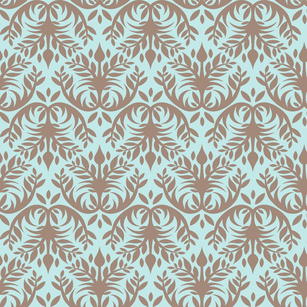 Double Dutch Damask Spa by RM CoCo Fabric