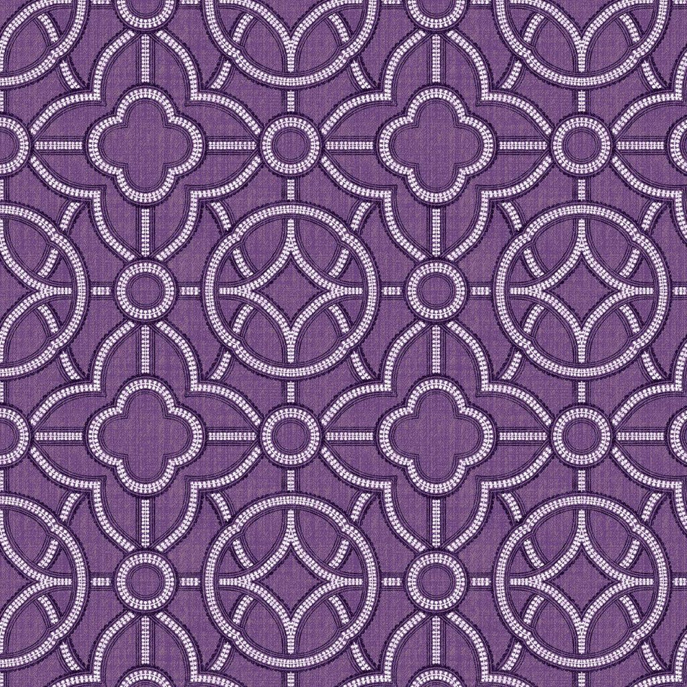Roundabout African Violet by RM CoCo Fabric