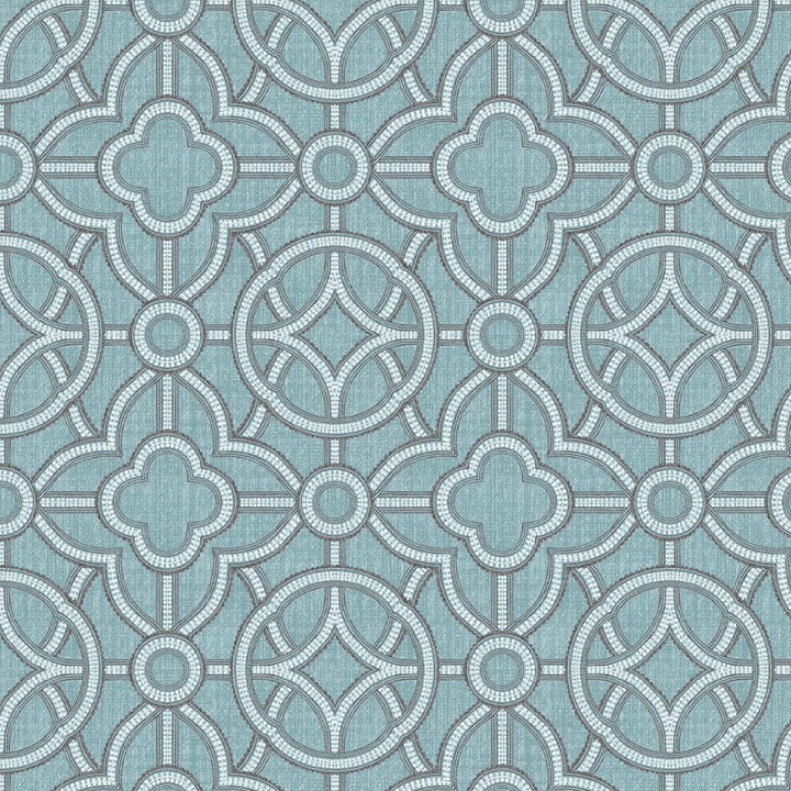 Roundabout Aqua Mist by RM CoCo Fabric