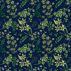 Wildflower Mono Bluegrass by RM CoCo Fabric