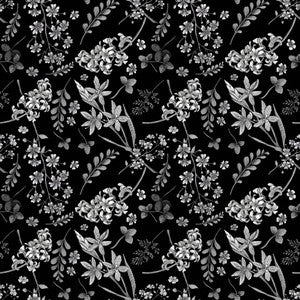 Wildflower Mono Domino by RM CoCo Fabric
