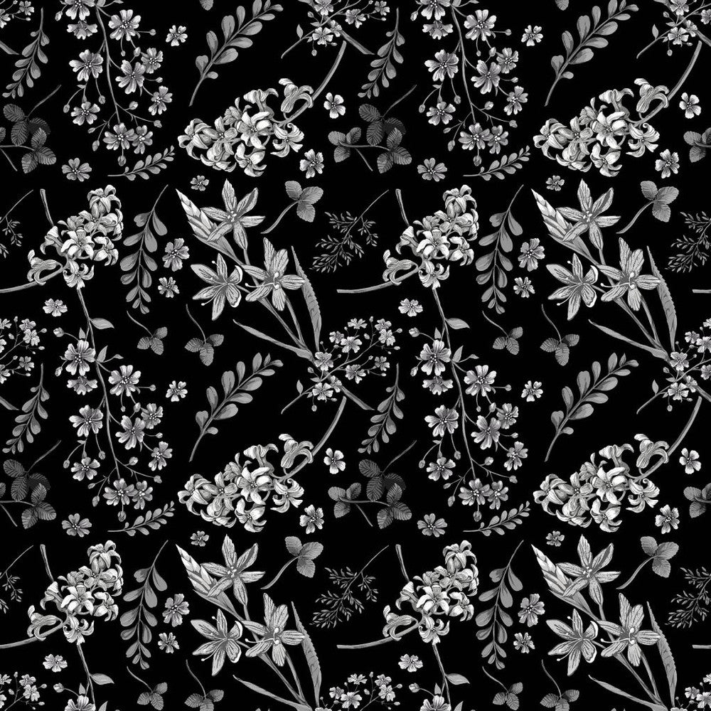 Wildflower Mono Domino by RM CoCo Fabric