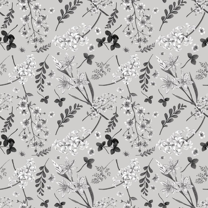 Wildflower Mono Platinum by RM CoCo Fabric