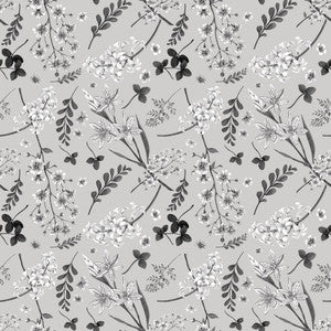 Wildflower Mono Platinum by RM CoCo Fabric