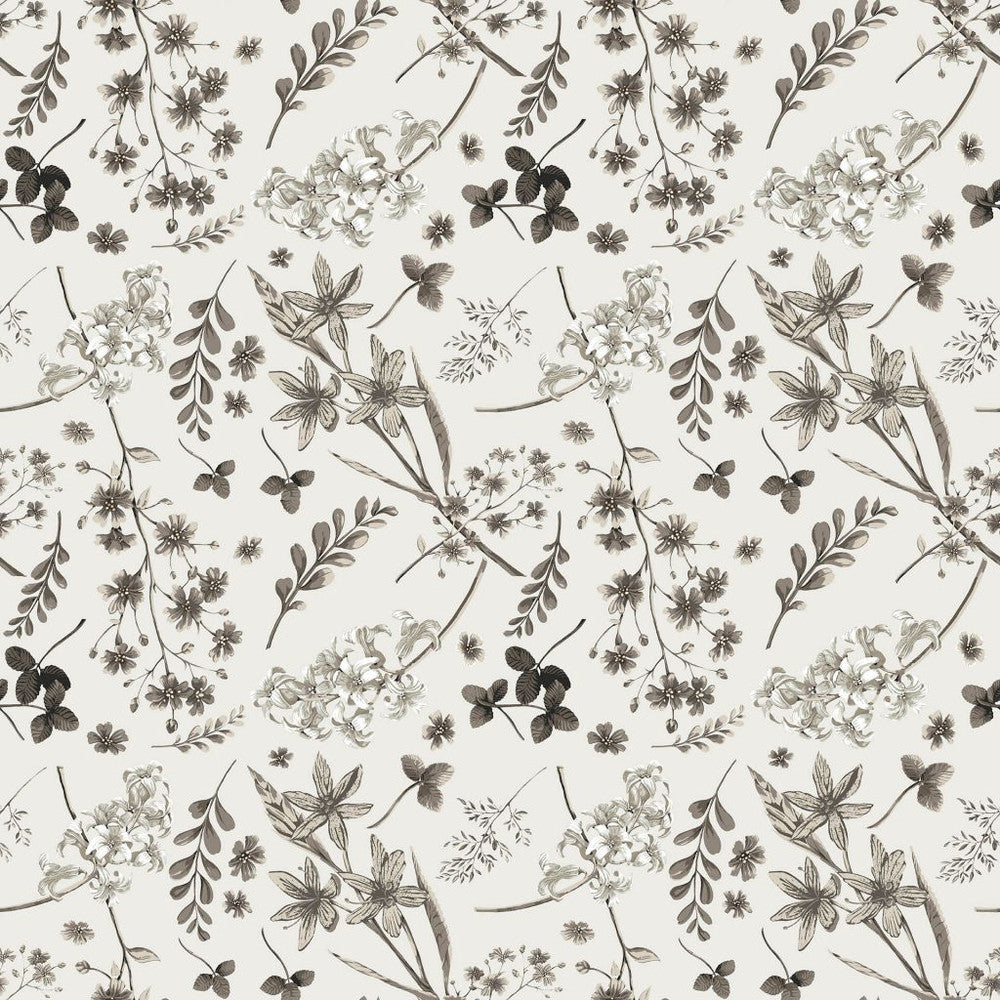 Wildflower Mono Vanilla Bean by RM CoCo Fabric