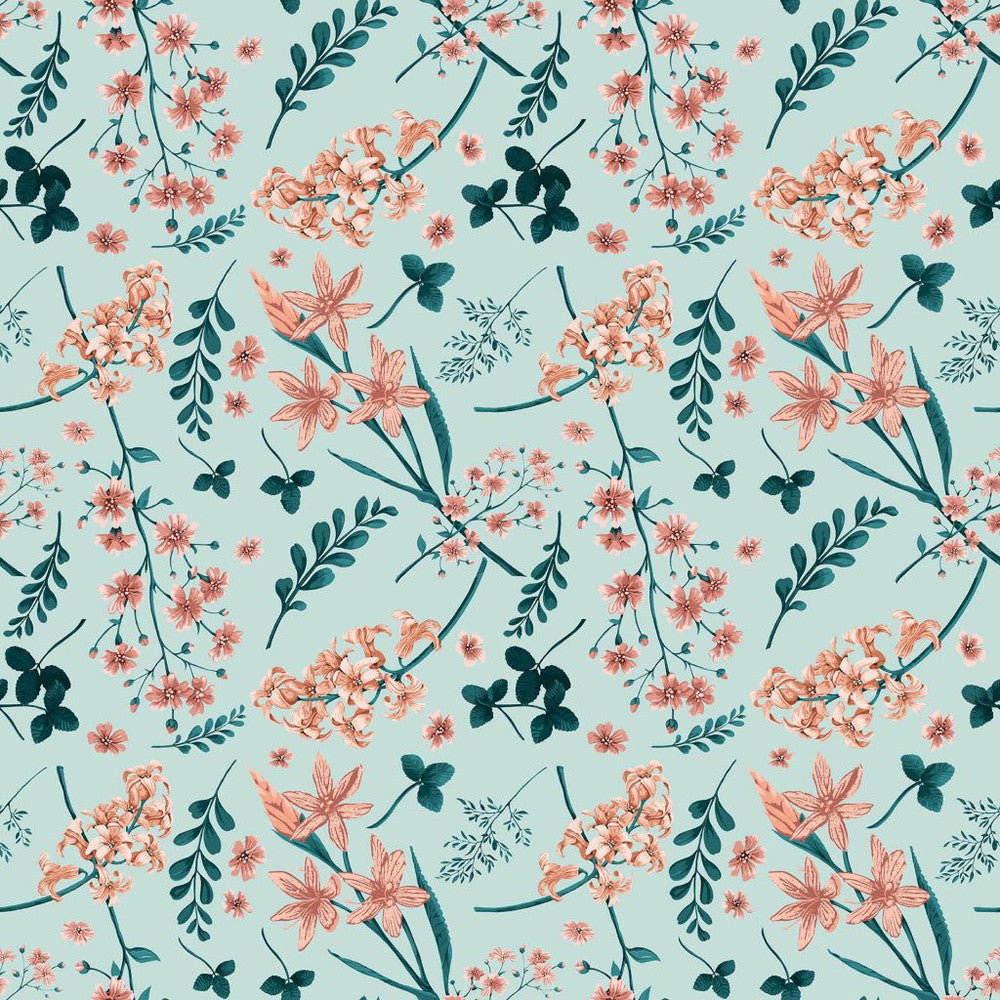 Wildflower Multi Coral Fields by RM CoCo Fabric ColorWorks Spring 2022 RM Studio See Sample 0 Horizontal: 13.5 and Vertical: 13.5 0 - Fabric Carolina -