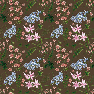 Wildflower Multi Garden Earth by RM CoCo Fabric
