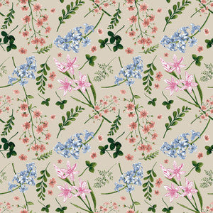 Wildflower Multi Linen by RM CoCo Fabric