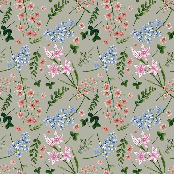 Wildflower Multi Greige by RM CoCo Fabric