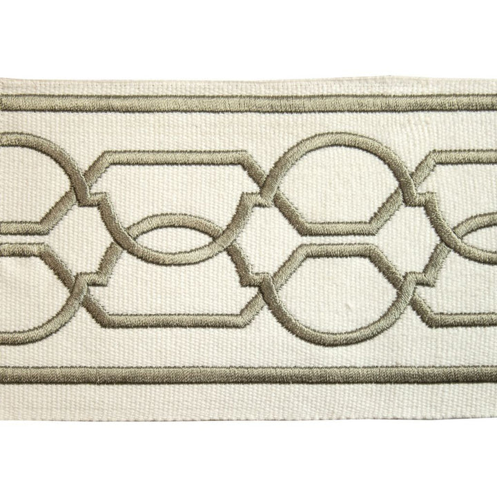 BD118 Border 4" Greige by RM CoCo Trim Creative Threads II 100% Cotton Base 100% Rayon Embroidery See Sample 0 Horizontal: 4 and Vertical: 3.75 4 - Fabric Carolina -