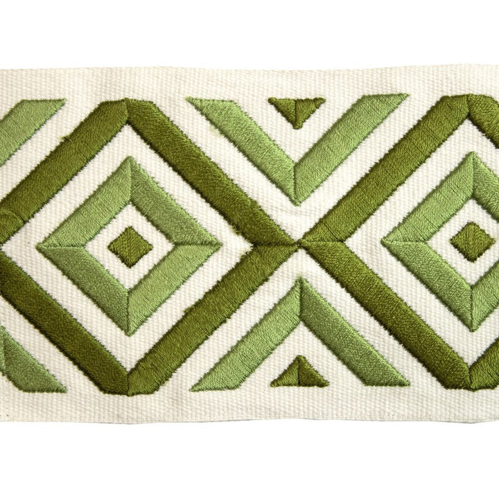 BD119 Border 4" Basil by RM CoCo Trim Creative Threads II 100% Cotton Base 100% Rayon Embroidery See Sample 0 Horizontal: 4 and Vertical: 3.75 4 - Fabric Carolina -