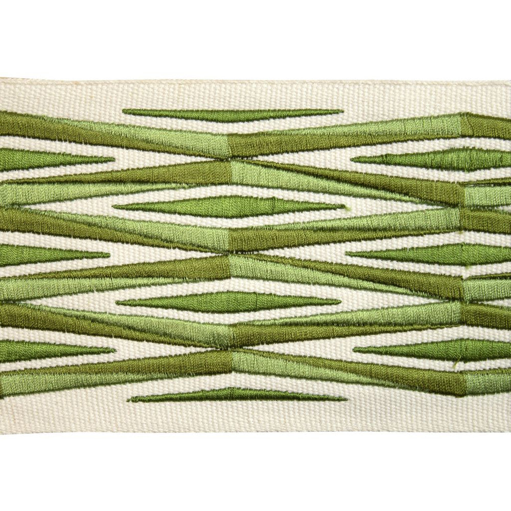 BD120 Border 4" Basil by RM CoCo Trim Creative Threads II 100% Cotton Base 100% Rayon Embroidery See Sample 0 Horizontal: 4 and Vertical: 5 4 - Fabric Carolina -