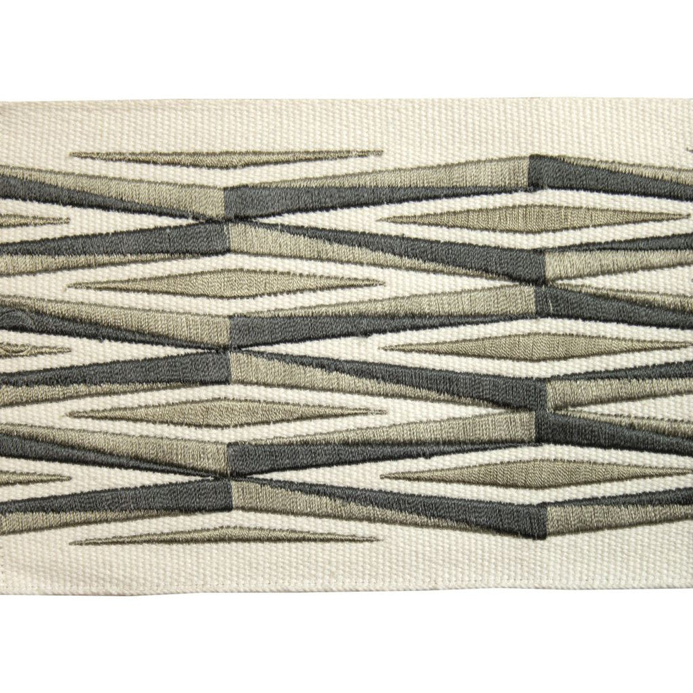 BD120 Border 4" Graphite by RM CoCo Trim Creative Threads II 100% Cotton Base 100% Rayon Embroidery See Sample 0 Horizontal: 4 and Vertical: 5 4 - Fabric Carolina -