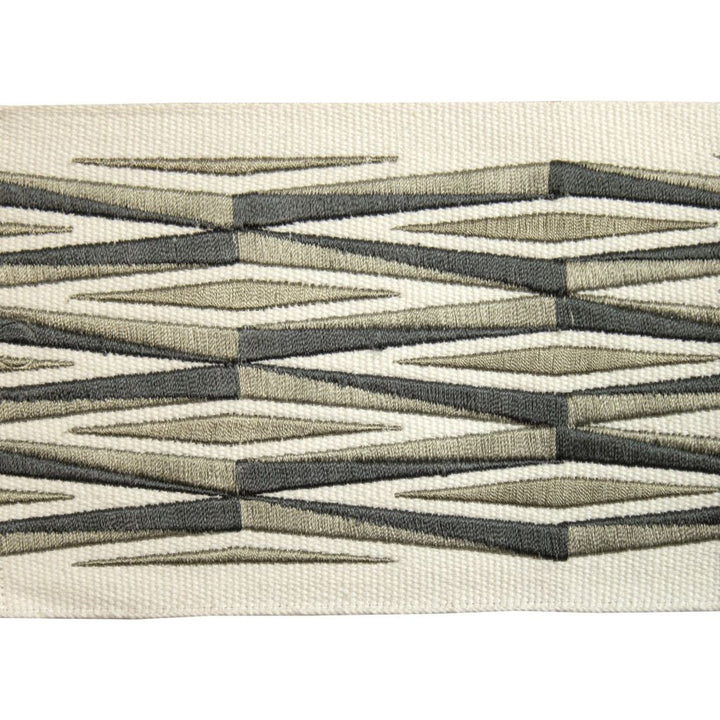 BD120 Border 4" Graphite by RM CoCo Trim Creative Threads II 100% Cotton Base 100% Rayon Embroidery See Sample 0 Horizontal: 4 and Vertical: 5 4 - Fabric Carolina -