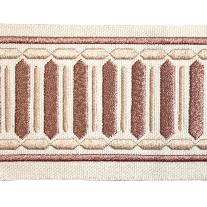 BD122 Border 4" Rose Quartz by RM CoCo Trim Creative Threads III 100% Cotton Base 100% Rayon Embroidery See Sample 0 Horizontal: 4 and Vertical: 0.75 4 - Fabric Carolina -
