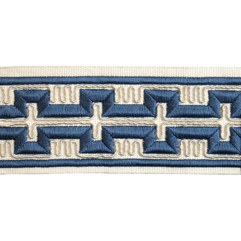 BD123 Border 2.5" Cadet by RM CoCo Trim Creative Threads III 100% Cotton Base 100% Rayon Embroidery See Sample 0 Horizontal: 4 and Vertical: 1.5 2.5 - Fabric Carolina -