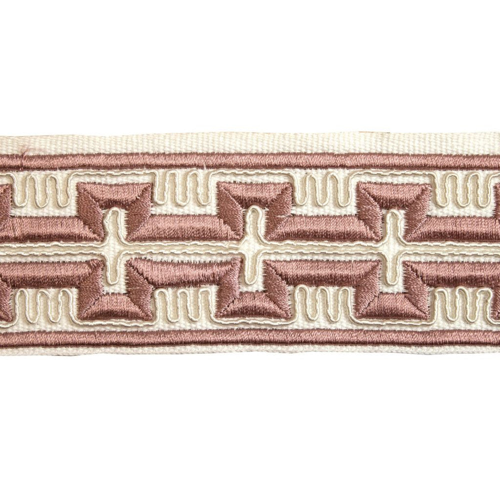 BD123 Border 2.5" Peony by RM CoCo Trim Creative Threads III 100% Cotton Base 100% Rayon Embroidery See Sample 0 Horizontal: 4 and Vertical: 1.5 2.5 - Fabric Carolina -
