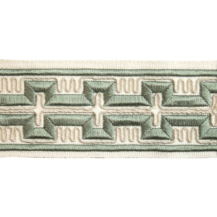 BD123 Border 2.5" Silver Sage by RM CoCo Trim Creative Threads III 100% Cotton Base 100% Rayon Embroidery See Sample 0 Horizontal: 4 and Vertical: 1.5 2.5 - Fabric Carolina -