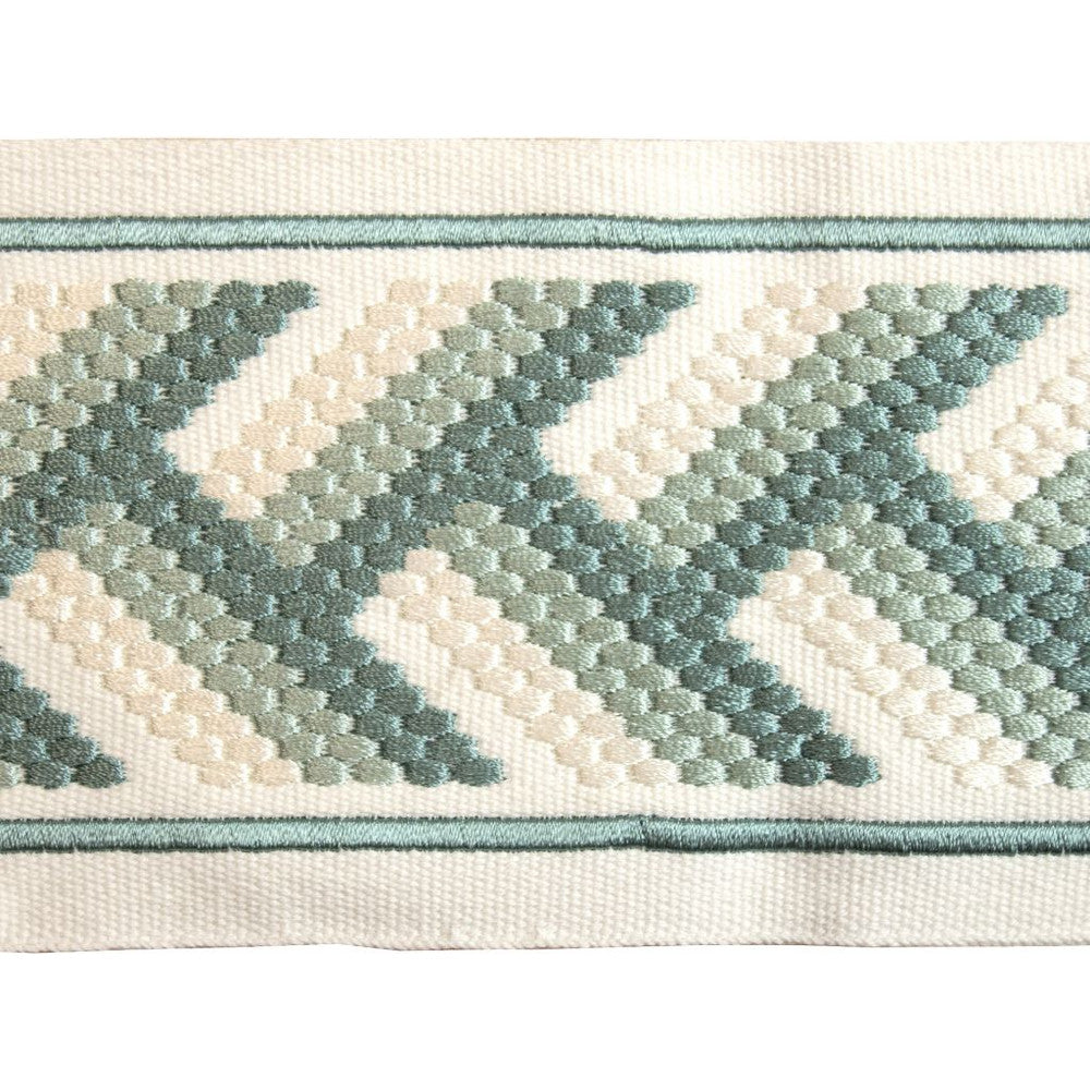 BD126 Border 4" Lagoon by RM CoCo Trim Creative Threads III 100% Cotton Base 100% Rayon Embroidery See Sample 0 Horizontal: 4 and Vertical: 1.75 4 - Fabric Carolina -