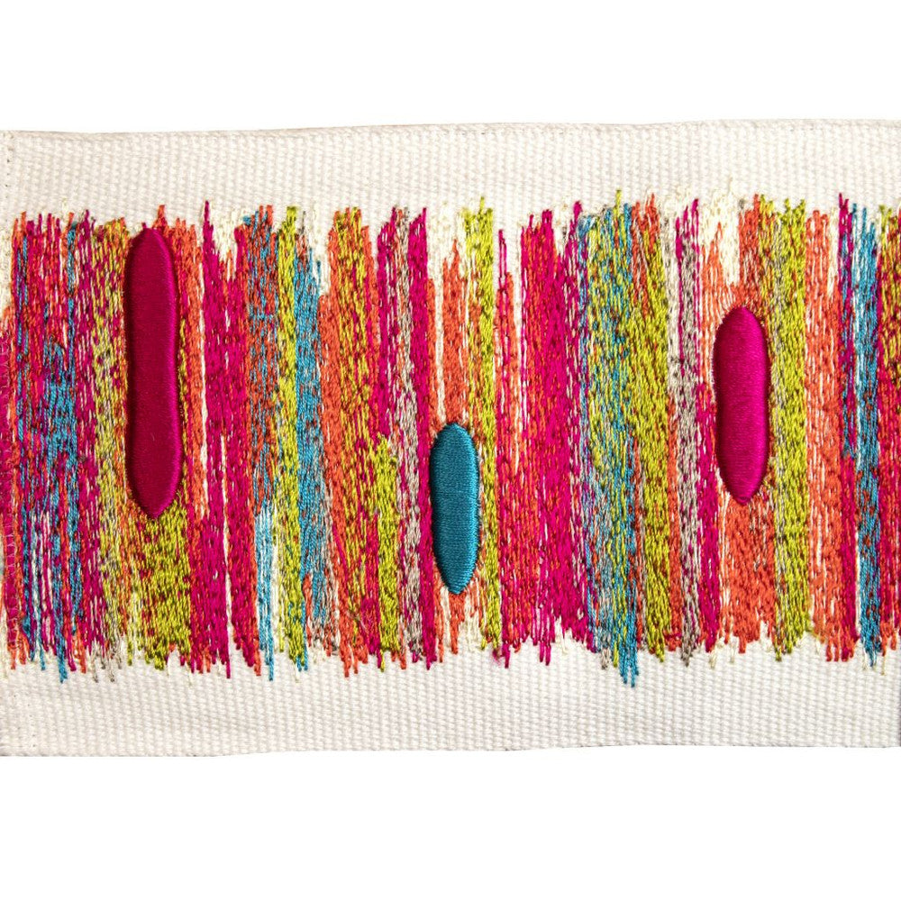 BD128 Border 4" Fiesta by RM CoCo Trim Creative Threads IV 100% Cotton Base 100% Rayon Embroidery See Sample 0 Horizontal: 4 and Vertical: 7.5 4 - Fabric Carolina -