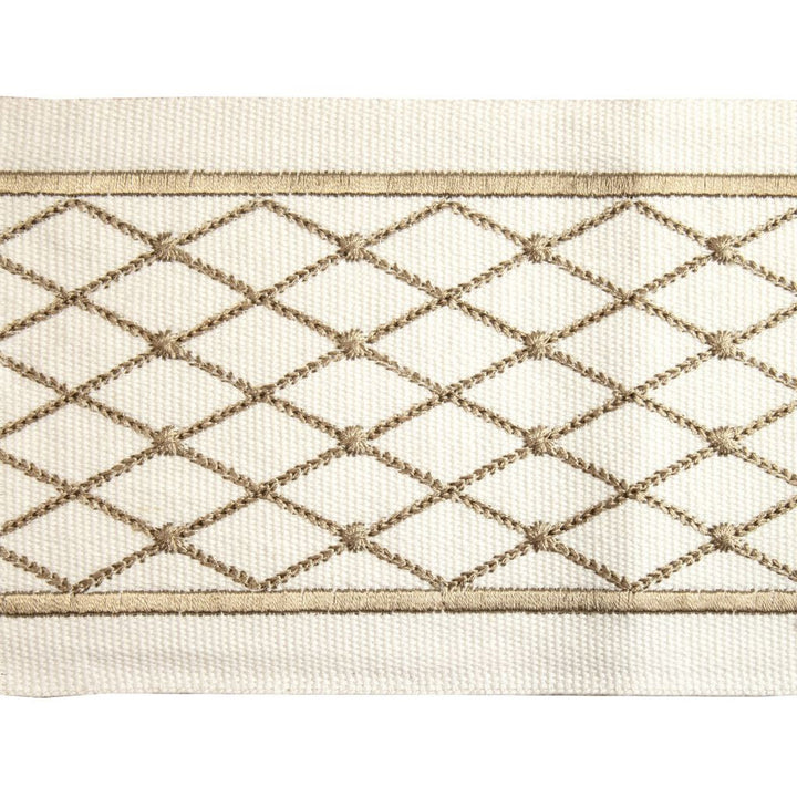 BD129 Border 4" Sandstone by RM CoCo Trim Creative Threads IV 100% Cotton Base 100% Rayon Embroidery See Sample 0 Horizontal: 4 and Vertical: 1.25 4 - Fabric Carolina -
