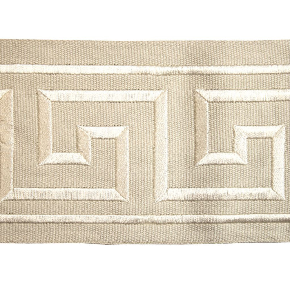 BD130 Border 4" Sandstone by RM CoCo Trim Creative Threads IV 100% Cotton Base 100% Rayon Embroidery See Sample 0 Horizontal: 4 and Vertical: 3 4 - Fabric Carolina -