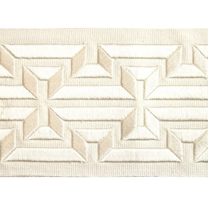 BD132 Border 4" White Cap by RM CoCo Trim Creative Threads IV 100% Cotton Base 100% Rayon Embroidery See Sample 0 Horizontal: 4 and Vertical: 2.5 4 - Fabric Carolina -