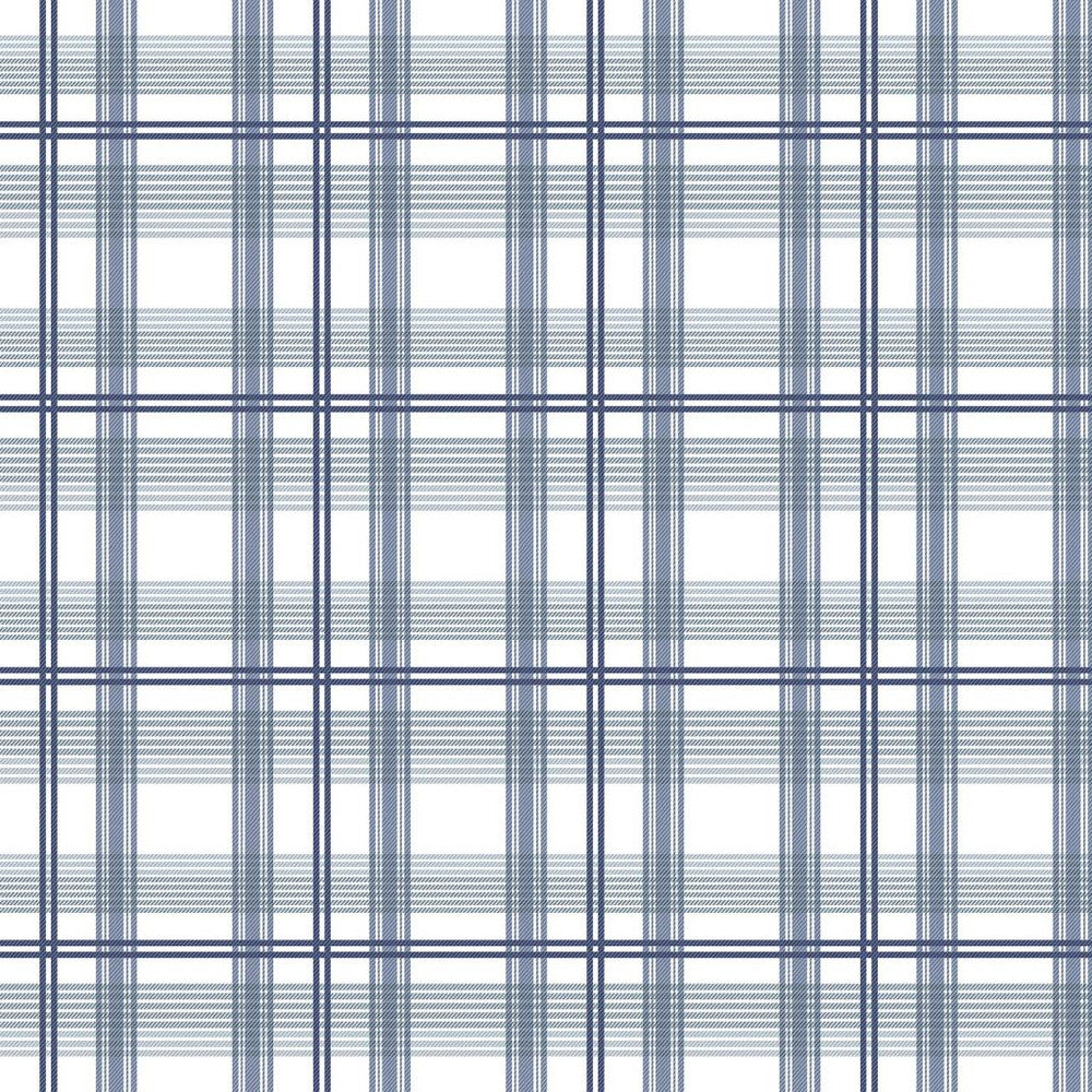 Cozy Plaid Sapphire by RM CoCo Fabric