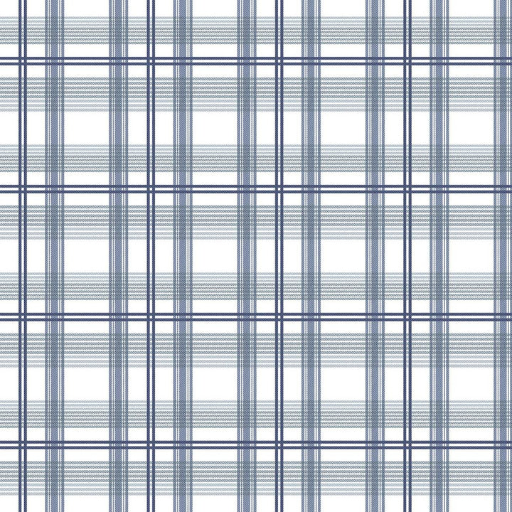 Cozy Plaid Sapphire by RM CoCo Fabric