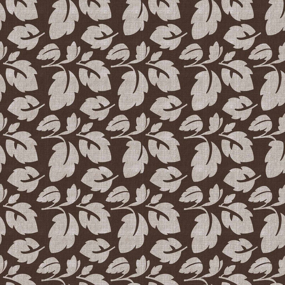 French Leaf Chocolat by RM CoCo Fabric ColorWorks Spring 2022 RM Studio See Sample 0 Horizontal: 27 and Vertical: 27 0 - Fabric Carolina -
