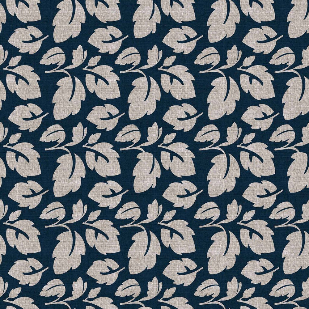 French Leaf Midnight by RM CoCo Fabric ColorWorks Spring 2022 RM Studio See Sample 0 Horizontal: 27 and Vertical: 27 0 - Fabric Carolina -