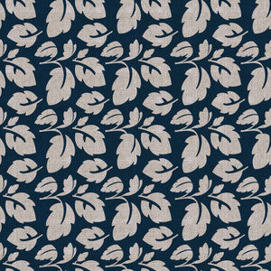 French Leaf Midnight by RM CoCo Fabric