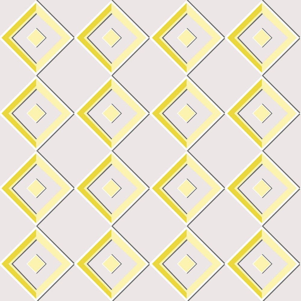 Harlequin Diamond Jonquil by RM CoCo Fabric ColorWorks Spring 2022 RM Studio See Sample 0 Horizontal: 6.75 and Vertical: 6.75 0 - Fabric Carolina -